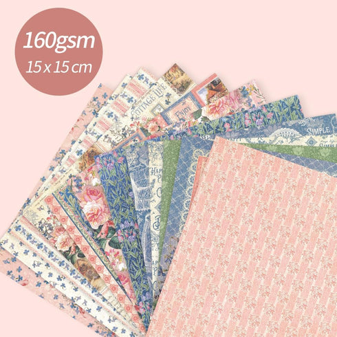 6x6” 160gsm cardstock Single Sided Scrapbooking 24 Paper Pad vintage decoupage scrapbook kit patterned paper junk journal supplies journaling supp...
