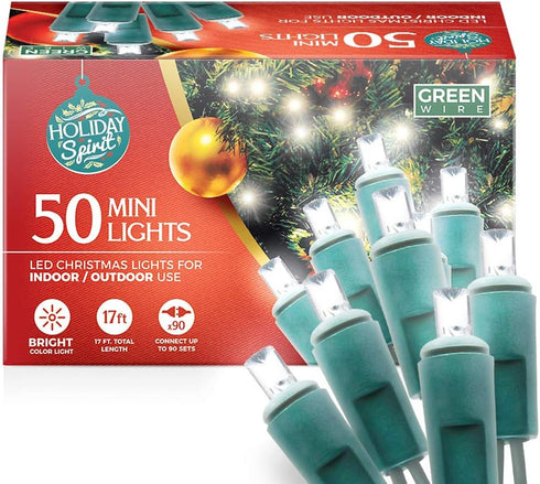 Christmas String Lights, 50 Premium LED Mini Christmas String Lights, Indoor/Outdoor Twinkle Lights for Xmas, Birthday, Wedding, Party, Bedroom & ...