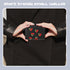 Women's Wallets, Short Cherry Embroidery Trend Ladies Small Wallets, Cute Small Wallets for Girls Leather Zipper Wallets (black)...