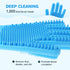 Pecute Double-Sided Dog Bathing Brush, Silicone Dog Washing Gloves Dog Shampoo Brush with High-Density Teeth, Heat-Resistant Cat Bathing Gloves, E...