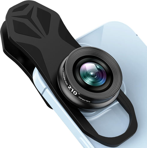 210° Fisheye Lens, Professional Cell Phone Lens for iPhone,Samsung,Pixel,BlackBerry,Ipad,Notebook,Etc,Fish Eye Lens...