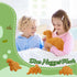 4 Pcs Dino Nugget Pillow Set,Large Chicken Nugget Plush with 3 Small Dinosaur Plush Toys,Dino Stuffed Animal for Birthday Gift Party Favors...