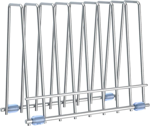 IDEATECH Bags Rack, Drying Rack for Bags, Stainless Stand, File Organizer Desktop Storage Book Shelf, Kitchen Storage & Organization (Silver)...