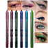 Amy's Diary 6Pcs Blue Colored Glitter Eyeliner Pencil Set, Dark Light Blue Green Purple Red Pink...