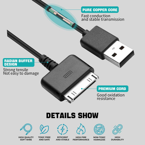 LBSC USB Charging Data Cable Cord for Barnes & Noble Nook HD HD+ 7/9" Tablet...