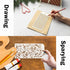 8 Pieces Stencils for Crafts, Leopard Brick Dot Layering Stencils Mixed Media Texture Stencils for Painting on Card Making Canvas DIY Crafts Furni...