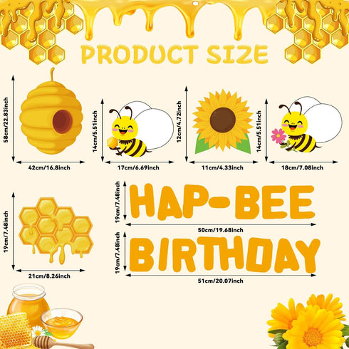 Bee Birthday Bulletin Board Classroom Decorations Bee Theme Bulletin Board Supplies Bee House Bulletin Board Set Bee Bulletin Board Cutouts for Bl...