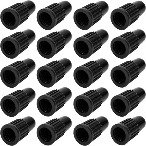 Black Presta Valve Caps Plastic Bike Tubeless Tire Caps Air Dust Stem Covers-Used on Presta/French Valves for Bicycle, MTB Mountain Bike, Road Bik...