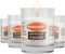Manischewitz 24 Hour Candles, 1 Day Glass Yahrzeit Memorial Candles (4 Pack) | Burns Approximately 26 Hours, Good for Yizkor and Yom Kippur Holida...