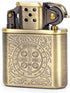 Bronzy Carved Constantine Antique Style Lift Arm Petrol Kerosene Lighter...