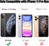 NGB Supremacy Compatible with iPhone 11 Pro Max Case (6.5 inch) with Tempered Glass Screen Protector/Wrist Strap, Liquid Floating Glitter Girls Wo...