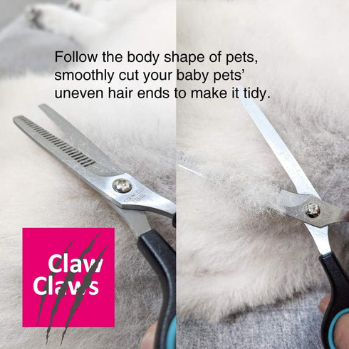 7 inch Thinning Scissors with 26-Teeth Stainless Steel Blades and Wave Style Handle for for Home Hair Cutting Shears...