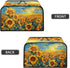 Oil Paninting Sunflower Slow Cooker Dust Cover Yellow Air Fryer Cover Top Handle and Storage Pockets Dust Covers for Kitchen Appliances...