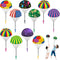 10 Pack Parachute Toys Easter Basket Stuffers for Toddlers, Tangle Free Parachute Toy with Small Figures, Outdoor Flying Toys Air Parachute for Bo...