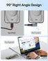 Certified USB4 Cable Right Angle 6ft (40Gbps, 240W, 8K Video), Compatible with Thunderbolt 4 USB C to USB C for MacBook, iPad Pro, iPhone 15, Dock...