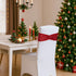 Poise3EHome Red Sequin Chair Sashes Folding Chair Covers Bow for Wedding Party Reception Decorations, 10 PCS...