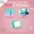 Caboodles Pretty in Petite Makeup Box, Two-Tone Pink on Lavender, Hard Plastic Organizer Box, 2 Swivel Trays, Fashion Mirror, Secure Latch for Saf...