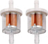 2 Pack 49019-0027 1/4 Inline Fuel Filter 49019-0014 49019-7001 for Kawasaki FX481V FX541V FX600V FX651V FX691V FX730V FX751V FX801V FX850V FX921V ...