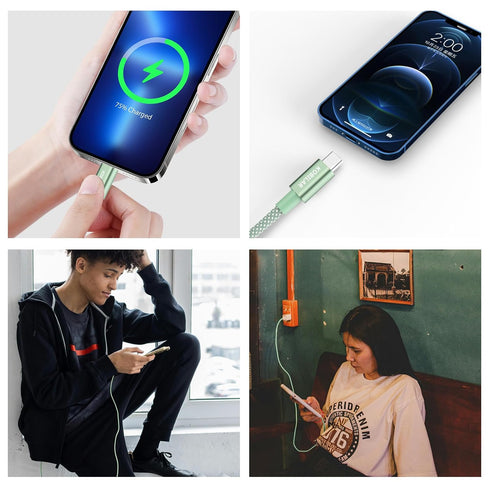 USB C to USB C Cable,60W 3A Fast Charging USB C Charger Cable,2pack-5ft, Alluminum Shell Type C to Type C Cable for iPhone15/15Pro/15Plus/15ProMax...