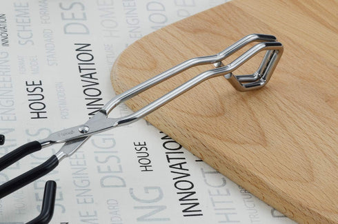 Scissor Cooking Tongs 11-Inch Stainless Steel Wire Tongs Kitchen Scissor Tongs, Set of 2...
