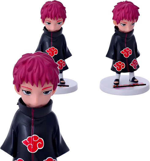 Mini Japan Ninja Anime PVC Action Figures Toys Collective Dolls with Stands (21st Generation), 6 Pieces...