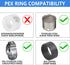 (Pack of 2) EFIELD 1/4 Turn Straight Stop Valve 3/8" OD Compression X 1/2" Pex Chrome Plated Brass, …...
