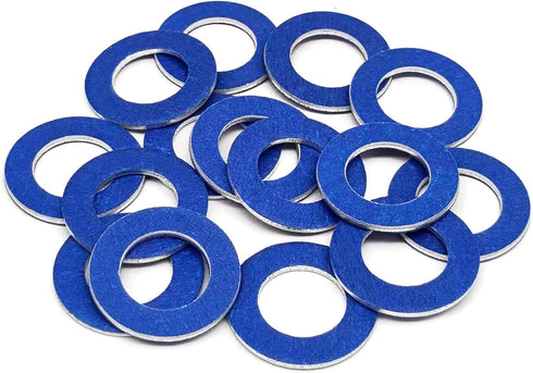 15 Pcs Oil Drain Plug Gasket - 12mm OEM Aluminum Oil Drain Plug Washer Gaskets - Compatible/Replacement for for Toyota Lexus Scion Crush Washer Se...