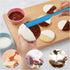 HOTEC Heat Resistant 600? Food Grade Silicone Rubber Spatula Set for Baking, Cooking, and Mixing Non Stick Dishwasher Safe BPA-Free Multicolor Set...