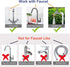 Faucet Adapter Kit, 5PCS Kitchen Sink Brass Aerator Adapter Set Male Female Sink Faucet Adapter for Garden Hose, Water Filter, Standard Hose via D...