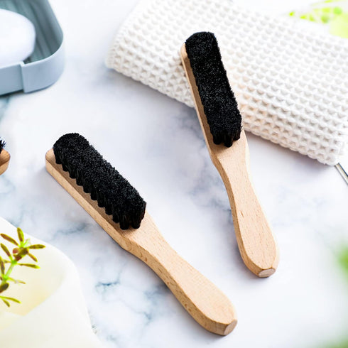 3 Pcs Laundry Stain Brush Soft Bristle Brush Velvet Furniture Brush with Wooden Handle Stain Brush Clothes Brush Stain Remover Tool for Household ...