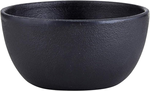 47th & Main Durable Black Cast Iron Bowl, Medium, Round, 32 fluid ounces...