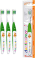 Premium Oral Care Kids Soft Junior Toothbrush for Gentle Cleansing, Ages 6 and Up, Colors May Vary, Pack of 3...