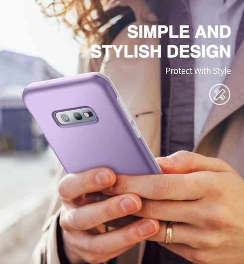SURITCH Case for Samsung Galaxy S10e,?Built in Screen Protector??Support Wireless Charging? Rugged Back Cover Hybrid Bumper 360 Protective Case Ma...