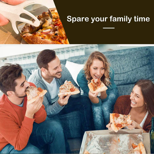 Pizza Cutter Wheel, Stainless Steel Pizza Cutter with Cover, Super Sharp Pizza Slicer-Dishwasher safe,Smooth Rotating Pizza Wheel Safe with Health...