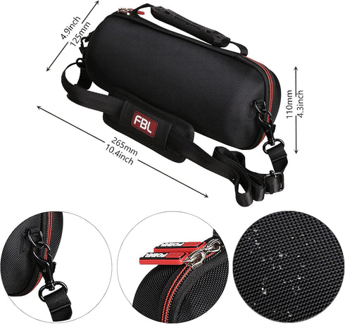 Hard Carrying Case for JBL Charge 4 / Charge 5 Waterproof Bluetooth Speaker, Protective Bag with Shoulder Strap...