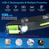 COSOOS LED Headlamp Rechargeable, Bright Head Lamp Flashlight, 1000 Lumen Headlight, Sensor Mode, 230° Illumination & Spot Light, 2.4oz Lightweigh...