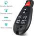 Keyless Remote Smart Key Fob Replacement Fit for Chrysler Town and Country 2008-2016, Dodge Grand Caravan 2008-2020, M3N5WY783X, IYZ-C01C Part # 2...