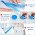 Vacuum Storage Bags, 5 Pack Medium Size (27.5"x17.6") Reusable Vacuum Compression Space Saving Bag for Clothes, Blankets, Duvets, Pillows, Comfort...