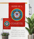 Breeze Decor Home of Coastie Garden Flag Armed Forces Coast Guard USCG Semper Paratus United State American Military Veteran Retire Official House...