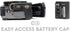 MegaGear MG1258 Ever Ready Leather Camera Case compatible with Panasonic Lumix DC-ZS80, DC-ZS70, DC-TZ95, DC-TZ90 - Black...