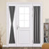 MIULEE Sidelight French Door Blackout Curtain Thermal Insulated Drapes Light Blocking Window Treatment Curtain for Narrow Glass Door Rod Pocket wi...