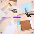 65 Feet Iridescent Bulletin Board Borders, Holographic Scalloped Bulletin Board Trims, Classroom Bulletin Board Decorations for Iridescent Birthda...