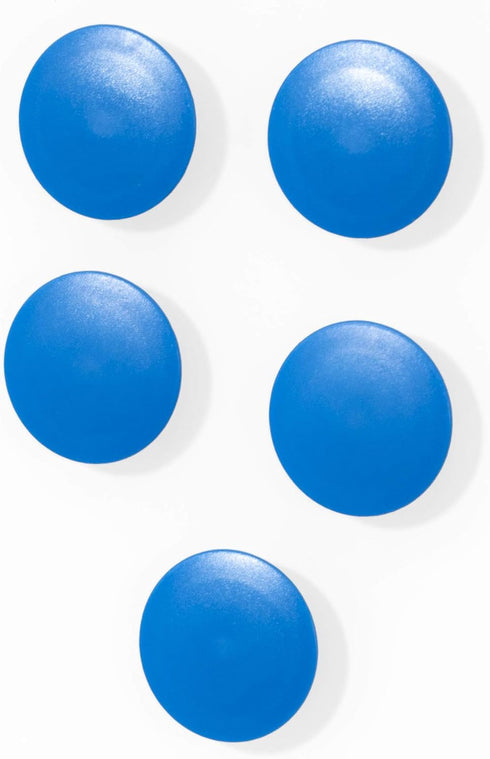 High Powered Magnets for Glass Dry-Erase Boards, Set of 5 Blue...