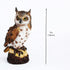 Garden Resin owl Statue,Decor for Outside Ornaments,Garden Decorations owl,Garden Accessories Outdoor Patio Lawn 7 inch Tall Brown...