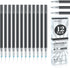 Vanstek 12 Black Erasable Gel Pen Refills, Gel Ink Refills Compatible with FriXion & Friction Erasable Pens, Fine Point 0.7 mm, Perfect for Writin...
