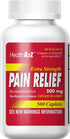 HealthA2Z® Extra Strength Pain Relief | Acetaminophen 500mg | Contains No Aspirin | Fever Reducer | Pain Reliever (500 Count (Pack of 1))...