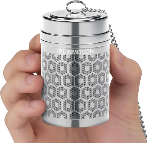 Reinmoson Large Tea Infuser for Loose Tea & Spice Infuser for Cooking, Extra Fine Mesh Tea Strainers, 304 Stainless Steel Steeper for Black Tea, R...