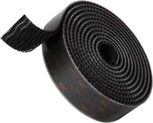 3M Dual Lock SJ3550A 1"×8ft Black 1 Pack Reclosable Fastener Mounting Tape Interlocking Mushroom shaped Strong Adhesive Hook Lock Sticky Tape for ...