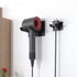 Self Adhesive Hair Dryer Holder Wall Mounted - Adhesive Bathroom Hair Blow Dryer Rack Organizer Compatible with Supersonic Hair Dryers (Black)...