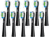 Replacement Toothbrush Heads 10 Pack Compatible with Bitvae Daily D2 Rechargeable Toothbrush, for D2 Toothbrush Heads Refills, Black...